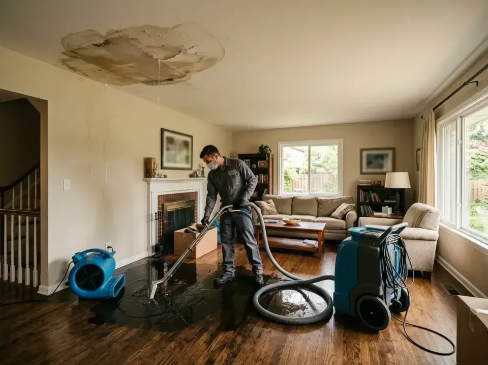 attic-pipe-burst-ceiling-drip-008 — frequently asked questions, Water Damage Restoration & Carpet Care in Roseville, MI